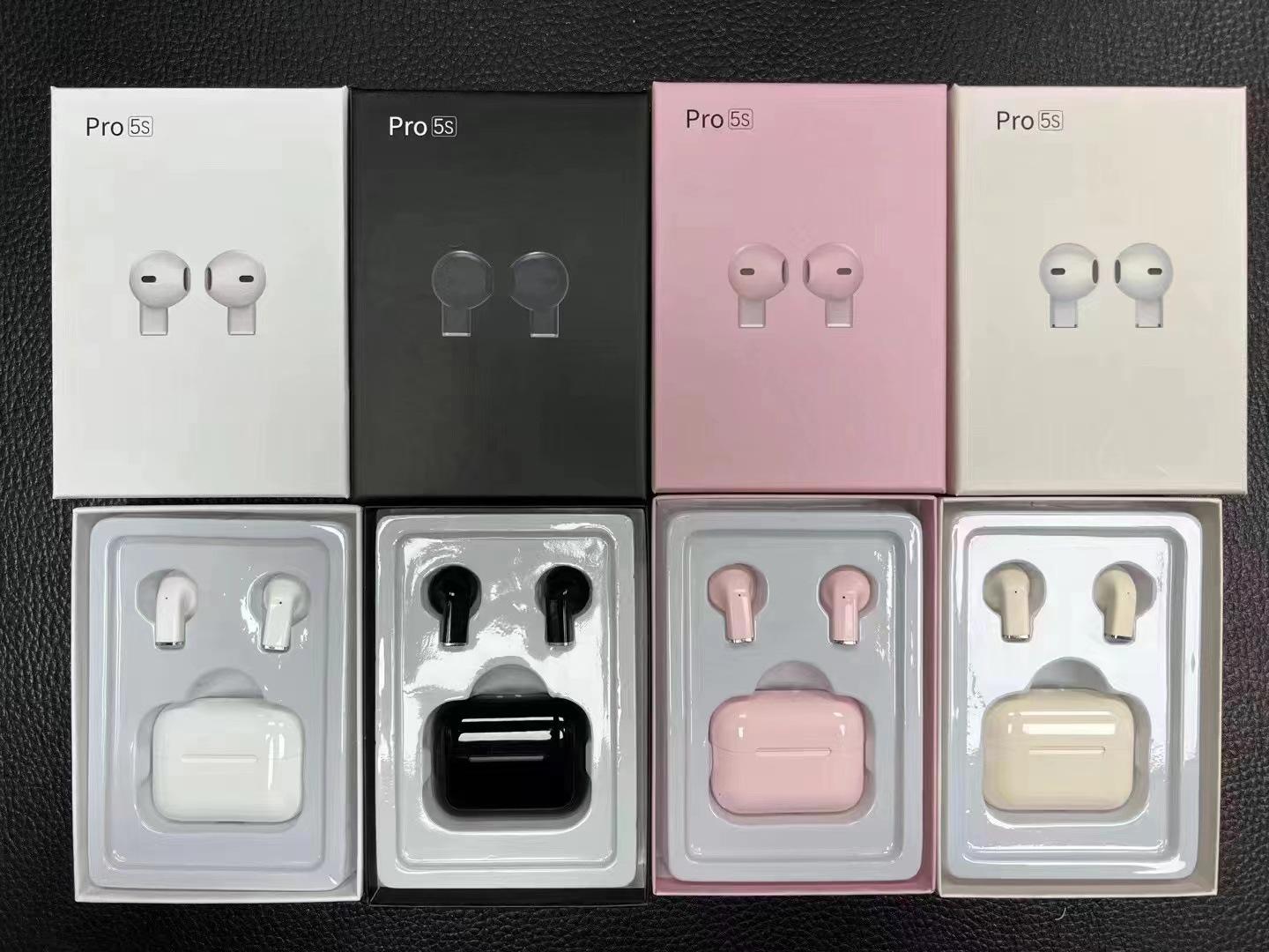 Air PRO 5s Wireless BT Earbuds 5Hrs Playtime Premium Quality Earbuds with Noise Cancellation in White