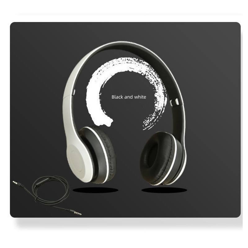 P47 Bluetooth Wireless Headphone, Hands Free Music Headset- Black Rechargeable lithium battery: 300mAh.