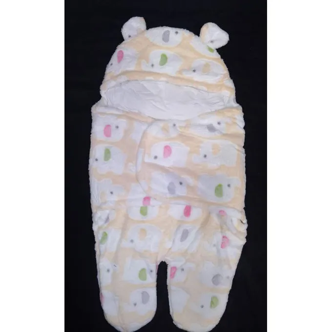 Premium Newborn Baby Swaddle Blanket | Plush Hooded Sleeping Bag (0–6 Months)