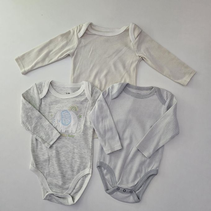 Premium 100% Cotton Baby Romper Set – Newborn Long Sleeve Pure Color Onesies | Ultra-Soft Breathable Infant Bodysuit for Boys & Girls (0–24 Months)Cutest Baby Newborn Cotton Short-Sleeve Onesies / Bod