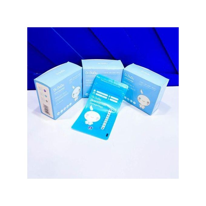 Dr. DuDu Breast Milk Storage Bags – 30pcs BPA-Free, Leak-Proof, Pre-Sterilized Double-Zip Freezer Bags for Safe, Hygienic Breastmilk Storage and Easy Feeding – Durable, Portable & Baby-Safe Milk Prese