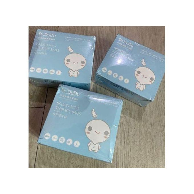 Dr. DuDu Breast Milk Storage Bags – 30pcs BPA-Free, Leak-Proof, Pre-Sterilized Double-Zip Freezer Bags for Safe, Hygienic Breastmilk Storage and Easy Feeding – Durable, Portable & Baby-Safe Milk Prese