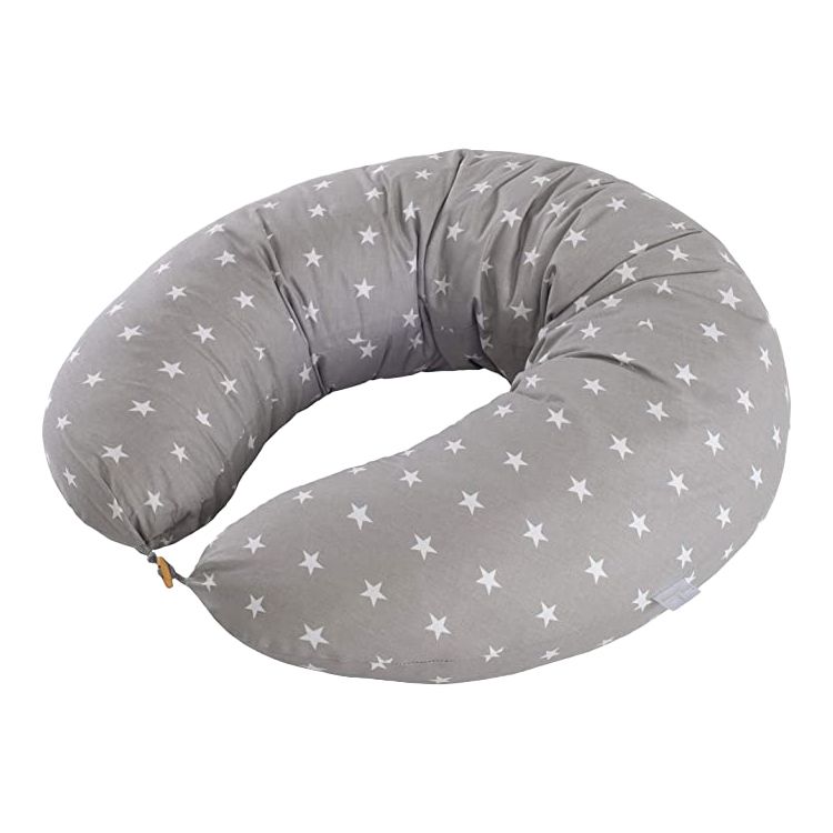Multifunctional Breastfeeding Nursing Pillow – Large Cotton Feeding Pillow with Removable Cover, Anti-Flat Head Support, Sitting Support & Tummy Time Cushion for Newborns