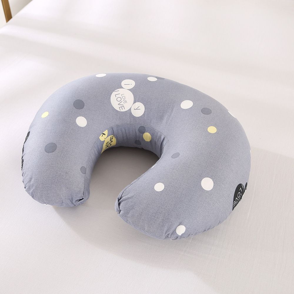 Multifunctional Breastfeeding Nursing Pillow – Large Cotton Feeding Pillow with Removable Cover, Anti-Flat Head Support, Sitting Support & Tummy Time Cushion for Newborns