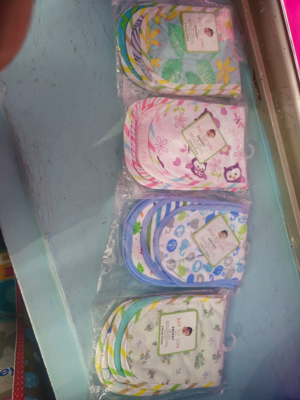 CLEARANCE OFFER Burp Cloth Set – Soft, Absorbent & Gentle Cotton Cloths for Newborn Baby Boys