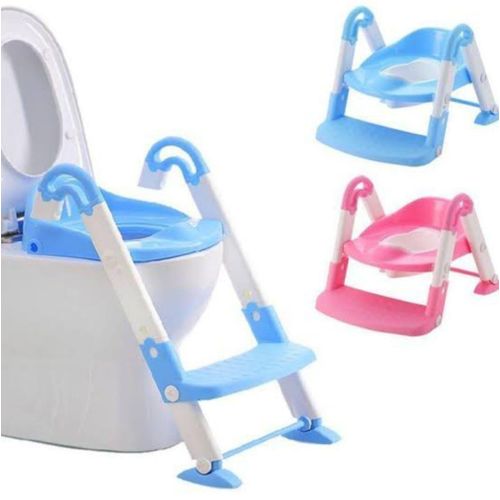 Adjustable Portable Kids Potty Training Seat with Safety Ladder – Non-Slip Toddler Toilet Chair for Easy Baby Training
