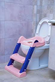 Adjustable Portable Kids Potty Training Seat with Safety Ladder – Non-Slip Toddler Toilet Chair for Easy Baby Training