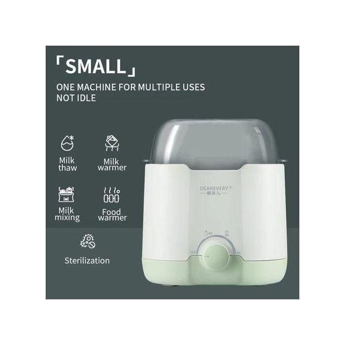 Fast & Safe Baby Bottle Warmer – 4-in-1 Milk Warmer, Food Heater & Sterilizer with LCD Display, Double-Bottle Design, 400W Fast Heating & Travel-Friendly Insulated Body