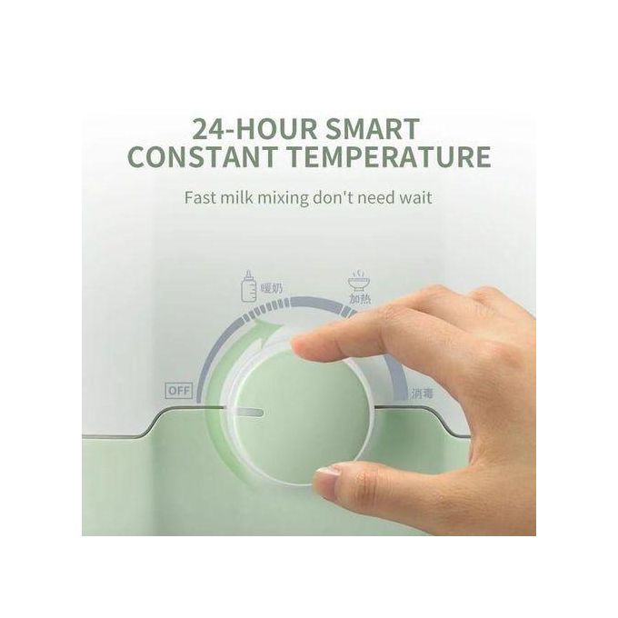 Fast & Safe Baby Bottle Warmer – 4-in-1 Milk Warmer, Food Heater & Sterilizer with LCD Display, Double-Bottle Design, 400W Fast Heating & Travel-Friendly Insulated Body