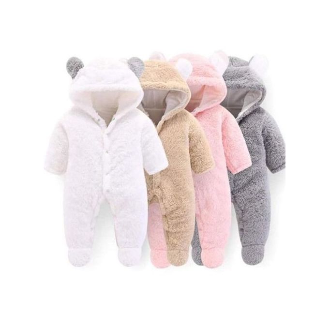 CLEARANCE OFFER – Fashion Warm Baby Rompers (Heavy Fleece) | Unisex Newborn & Infant Outfit | Soft, Cozy, Winter Baby Onesie for Boys & Girls | Easy Front Button or Zipper Design