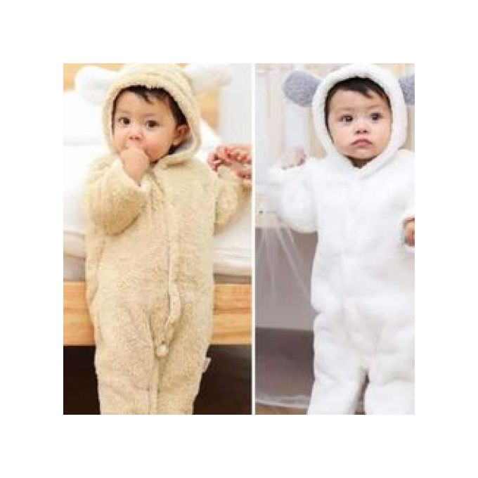 CLEARANCE OFFER – Fashion Warm Baby Rompers (Heavy Fleece) | Unisex Newborn & Infant Outfit | Soft, Cozy, Winter Baby Onesie for Boys & Girls | Easy Front Button or Zipper Design