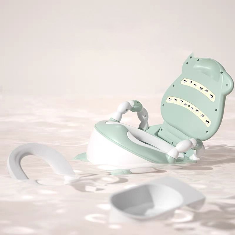 Cute Cartoon Bear Baby Potty – Foldable, Detachable & Ultra-Comfortable Toilet Training Seat (Pink) | High-Quality PP & TPE