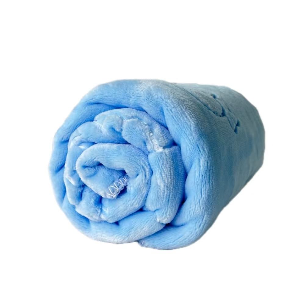 Soft Plush Wearable Raschel Baby Blanket – Warm, Fuzzy, Ultra-Comfortable 2-Ply Infant Bedding | 80×110cm (Pink/Blue/Yellow)