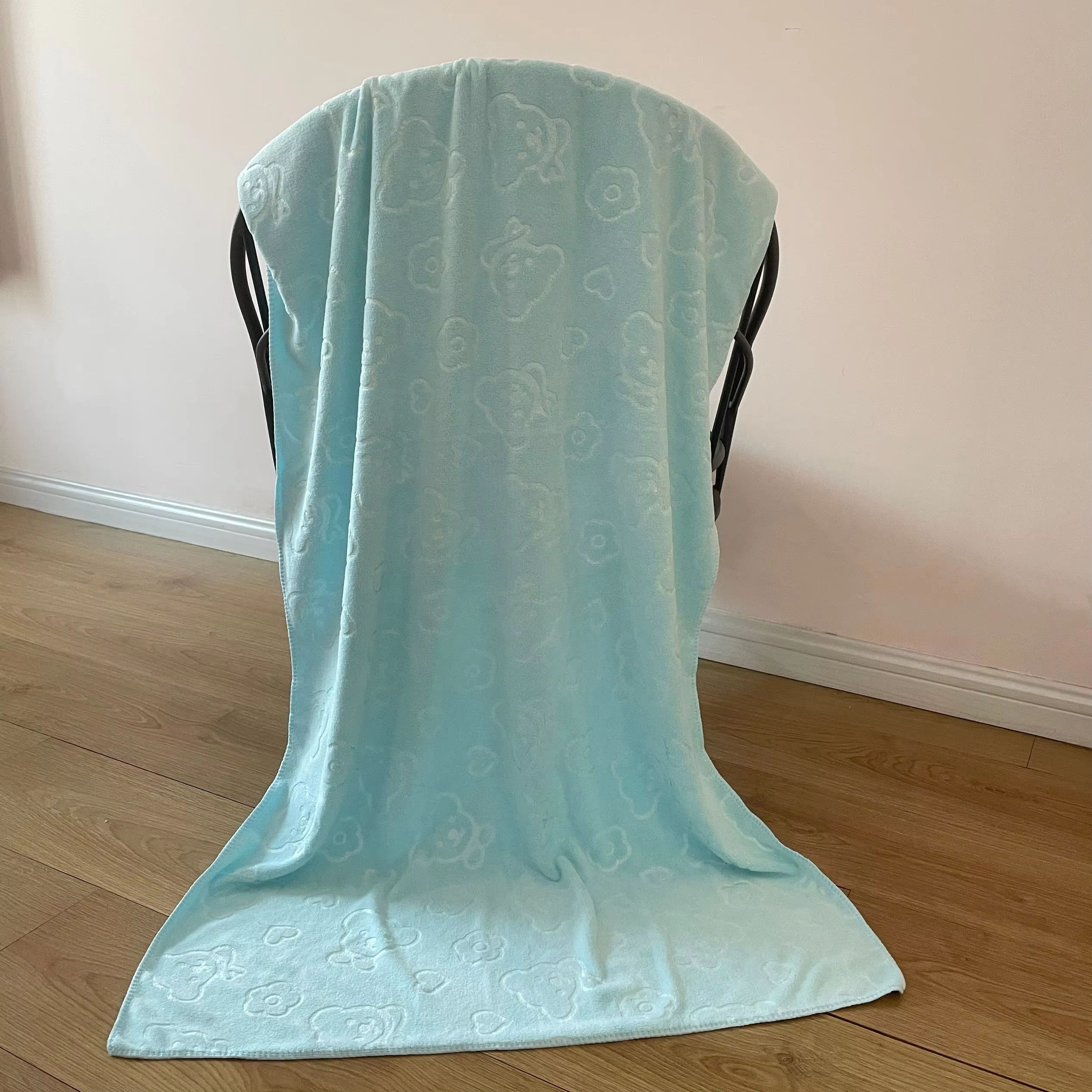 Soft Plush Wearable Raschel Baby Blanket – Warm, Fuzzy, Ultra-Comfortable 2-Ply Infant Bedding | 80×110cm (Pink/Blue/Yellow)