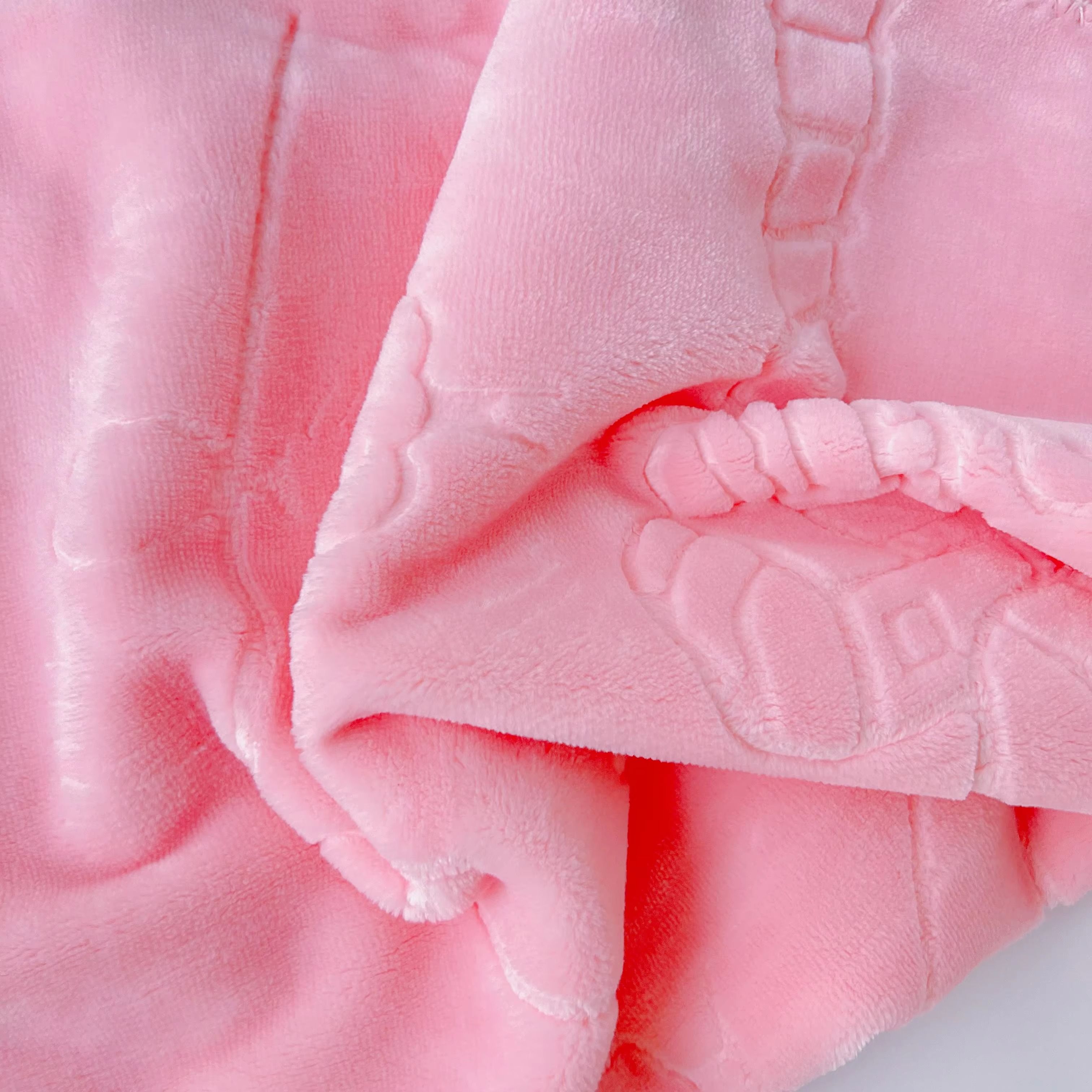 Soft Plush Wearable Raschel Baby Blanket – Warm, Fuzzy, Ultra-Comfortable 2-Ply Infant Bedding | 80×110cm (Pink/Blue/Yellow)