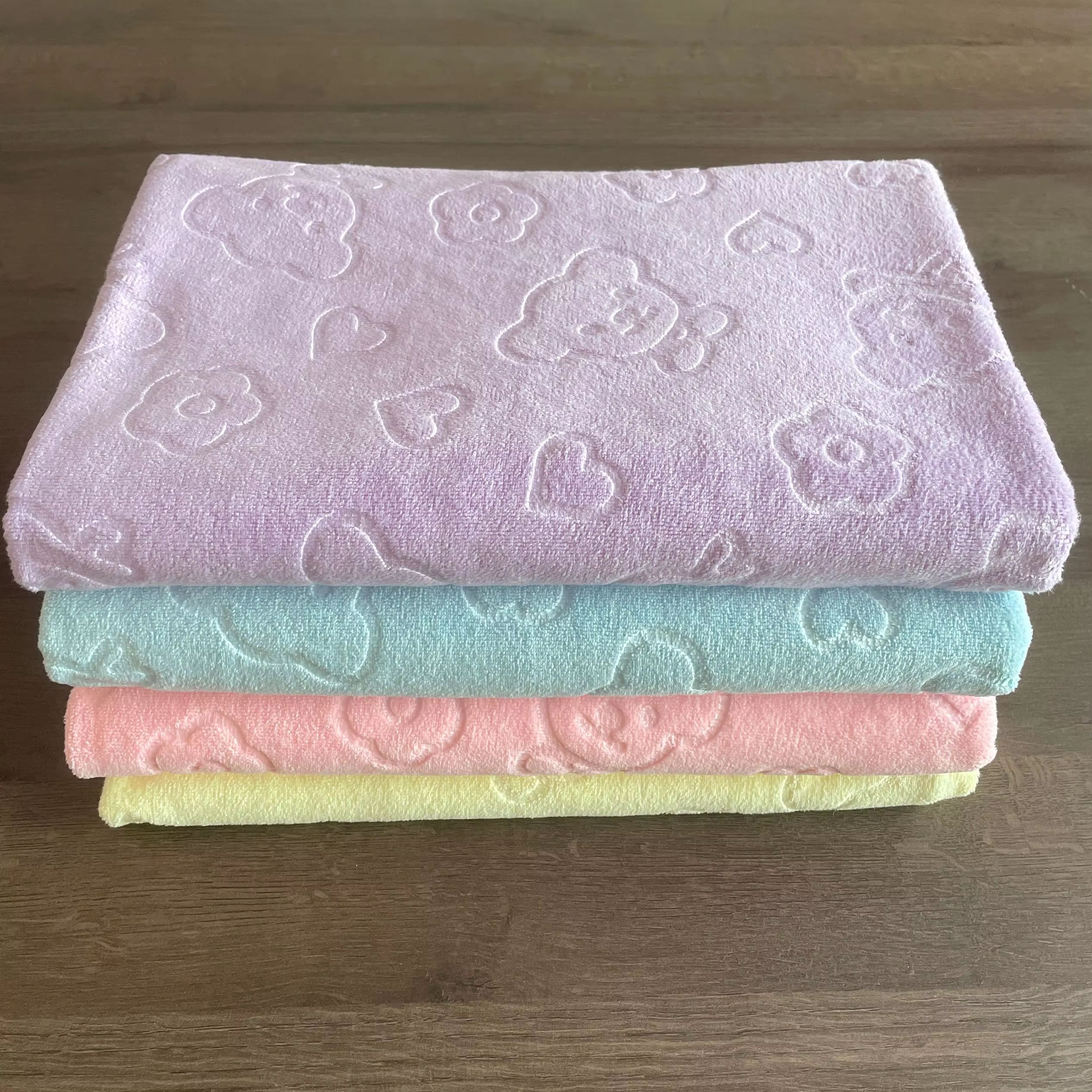 Soft Plush Wearable Raschel Baby Blanket – Warm, Fuzzy, Ultra-Comfortable 2-Ply Infant Bedding | 80×110cm (Pink/Blue/Yellow)