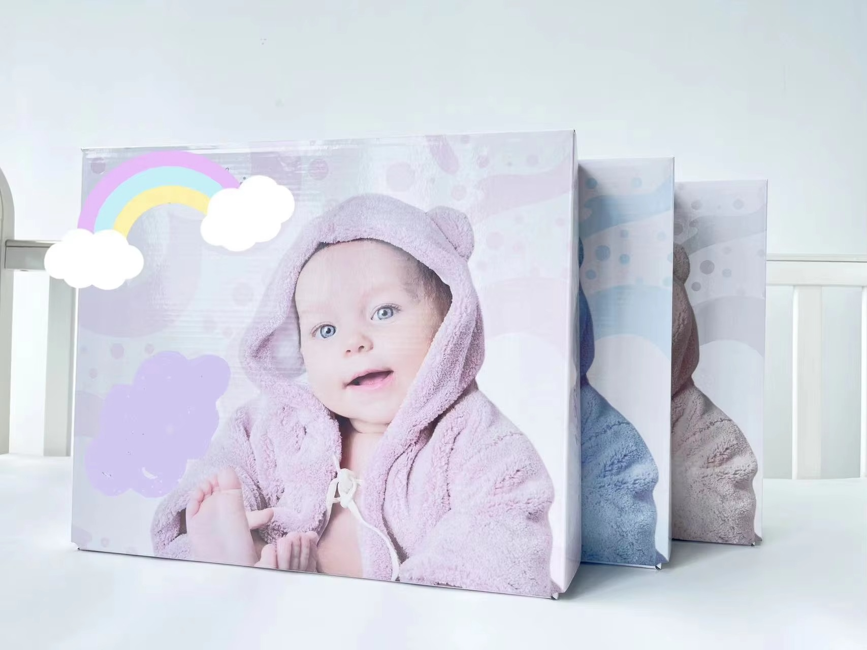 Soft Plush Wearable Raschel Baby Blanket – Warm, Fuzzy, Ultra-Comfortable 2-Ply Infant Bedding | 80×110cm (Pink/Blue/Yellow)