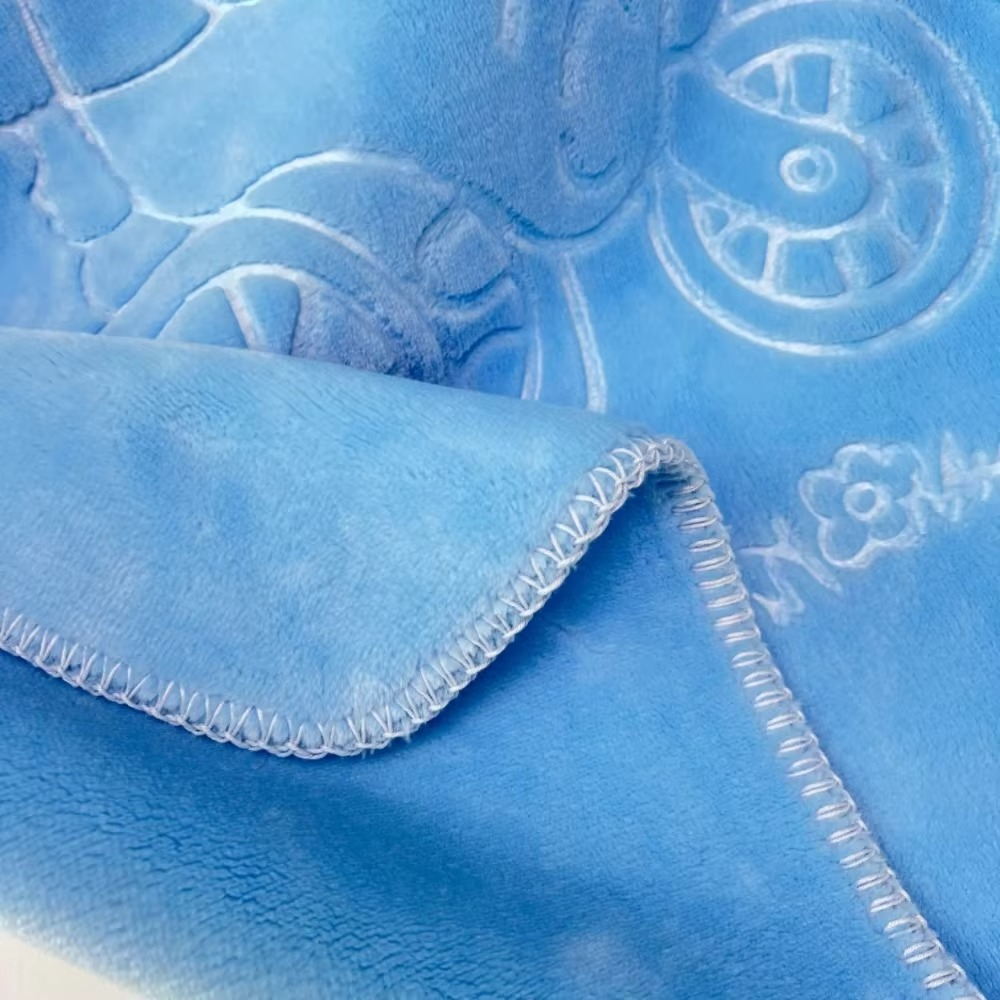 Soft Plush Wearable Raschel Baby Blanket – Warm, Fuzzy, Ultra-Comfortable 2-Ply Infant Bedding | 80×110cm (Pink/Blue/Yellow)