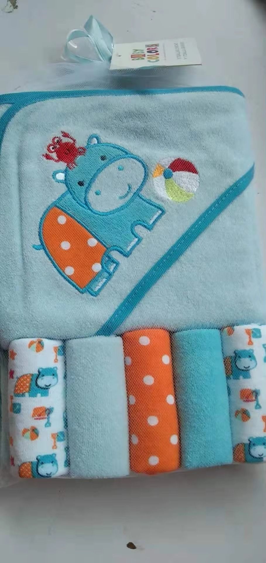 6PCS Baby Hooded Bath Towel Set – Ultra Soft Microfiber Terry | 3 Hooded Towels + 3 Washcloths | Quick-Dry • Gentle • Cute Animal Prints