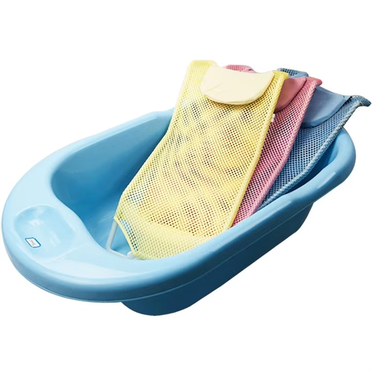 Premium Baby Bath Seat Support | Food-Grade PP Bath Chair + Soft Comfort Bath Net – Safe, Eco-Friendly & All-Season Use