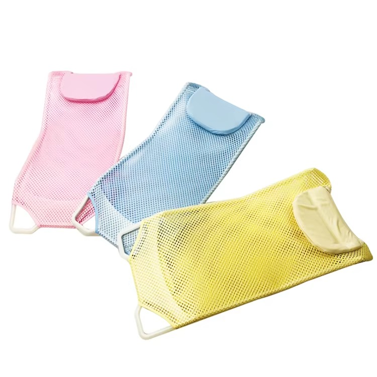 Premium Baby Bath Seat Support | Food-Grade PP Bath Chair + Soft Comfort Bath Net – Safe, Eco-Friendly & All-Season Use