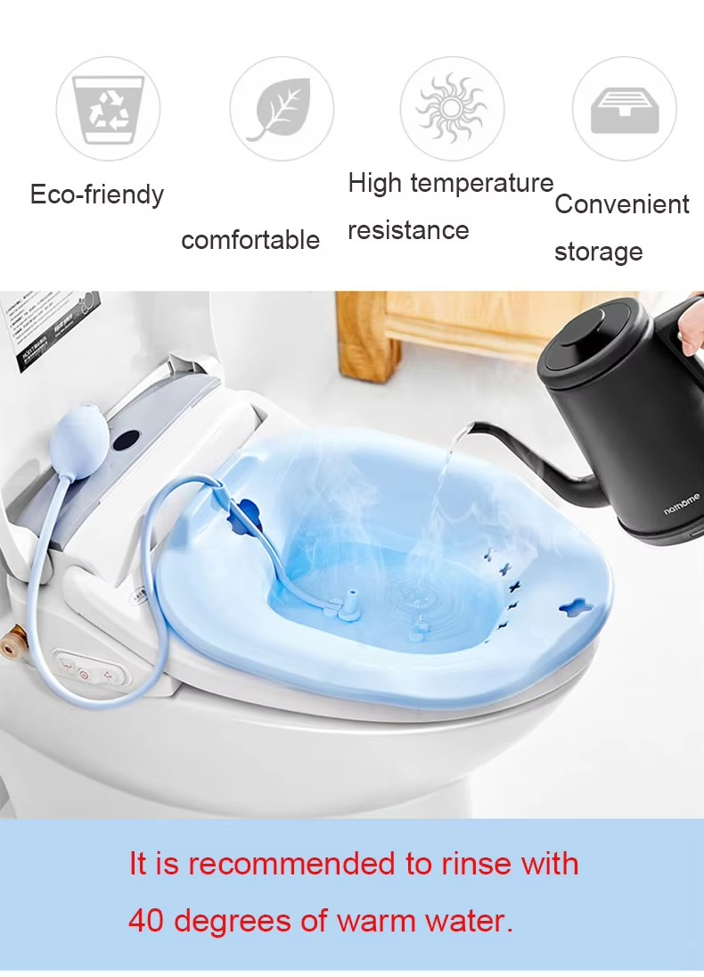 Premium Sitz Bath & Yoni Steam Seat – Postpartum Healing | Hemorrhoid Relief | Foldable BPA-Free Basin | Universal Toilet Fit | Eco-Friendly | Women’s Intimate Care