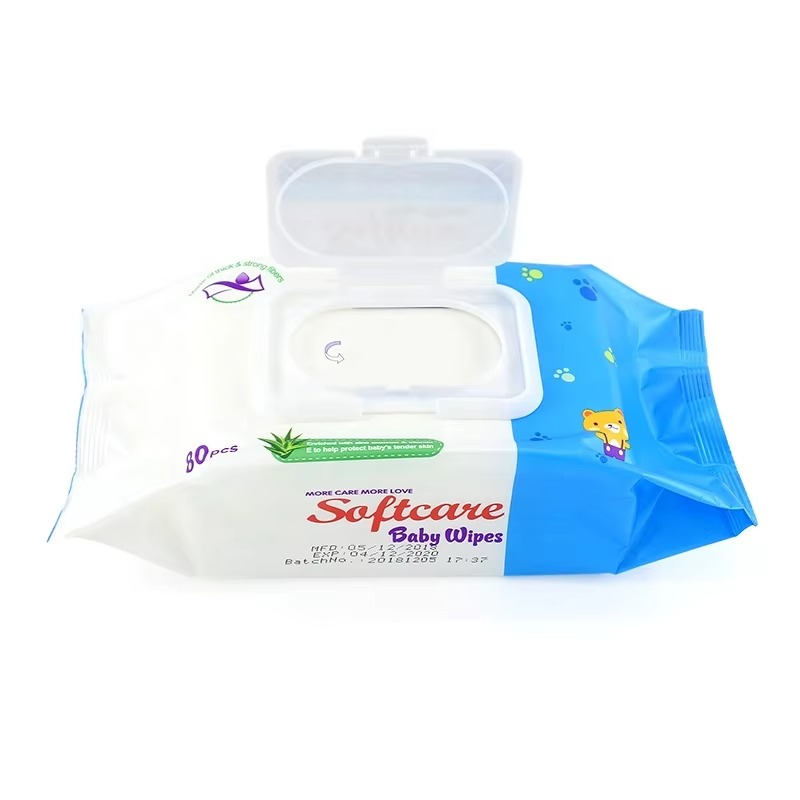 Softcare Baby Wet Wipes 80’s – Extra Soft & Thick Aloe Vera & Vitamin E Baby Wipes | Alcohol-Free, Hypoallergenic, Eco-Friendly Natural Fabric Wet Tissues | Gentle for Newborns | Packs Value Set