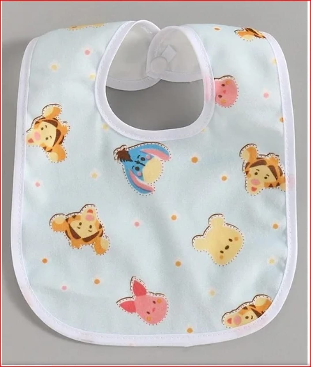 Baby Feeding & Drool Bibs – Soft, Absorbent, Waterproof, Adjustable Unisex Bibs for Boys & Girls, Cartoon Print, 0–3 Years