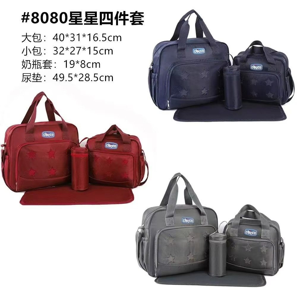CLEARANCE OFFER Chico diaper bag Mommy chicco Bag Five Piece Set Multifunctional Waterproof Maternal and Infant Bag Large Capacity Single Shoulder Diagonal Cross Bags
