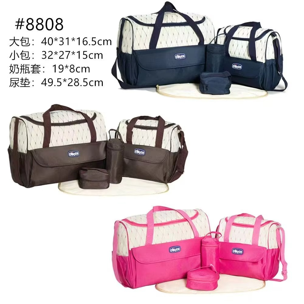 CLEARANCE OFFER Chico diaper bag Mommy chicco Bag Five Piece Set Multifunctional Waterproof Maternal and Infant Bag Large Capacity Single Shoulder Diagonal Cross Bags