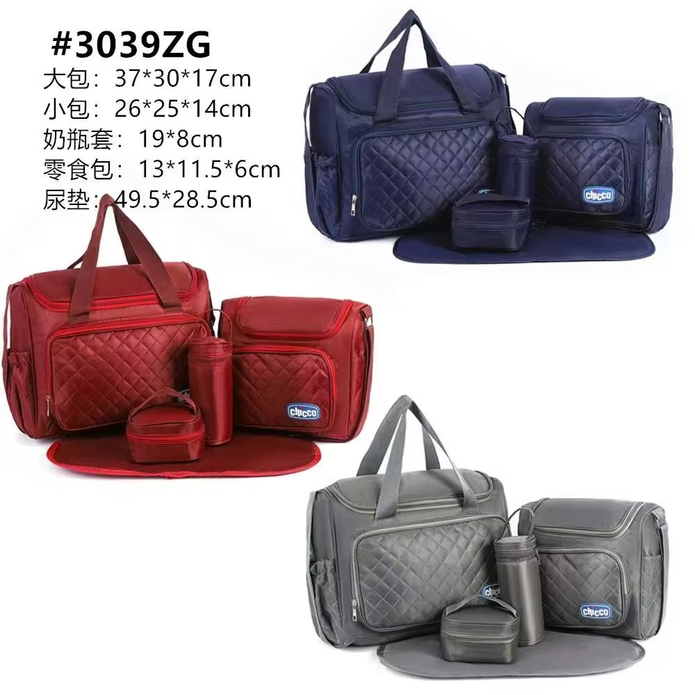 CLEARANCE OFFER Chico diaper bag Mommy chicco Bag Five Piece Set Multifunctional Waterproof Maternal and Infant Bag Large Capacity Single Shoulder Diagonal Cross Bags