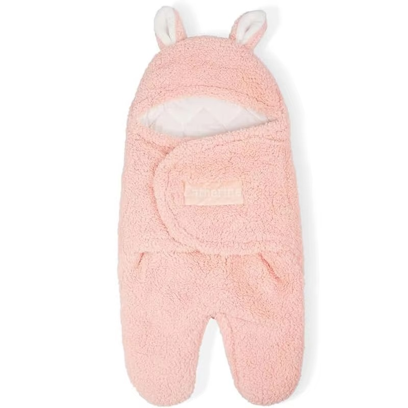 MotherHug™ Super-Plush Baby Swaddle Blanket – Breathable Hooded Sleeping Bag for Newborn Warmth & Peace (0–6 Months) -BabyCloud™ Luxury Hooded Swaddle Sleeping Bag – Gentle Plush Blanket for Safe Slee