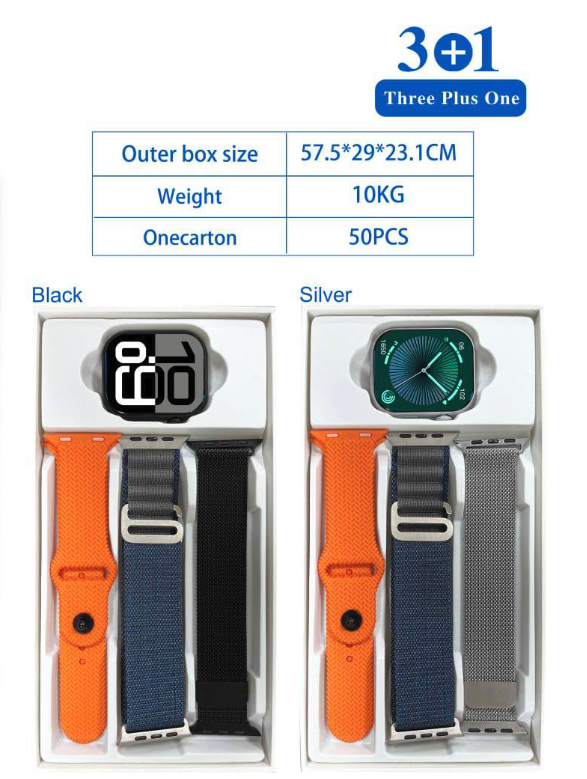 WS-X22 Smartwatch (3-in-1 Design) + FREE WIRELESS EARPHONES Waterproof Sport & Health Tracker with High-Res Display.Smartwatch Full Touch Screen Digital Sport Watch Heart Rate Fitness Tracker