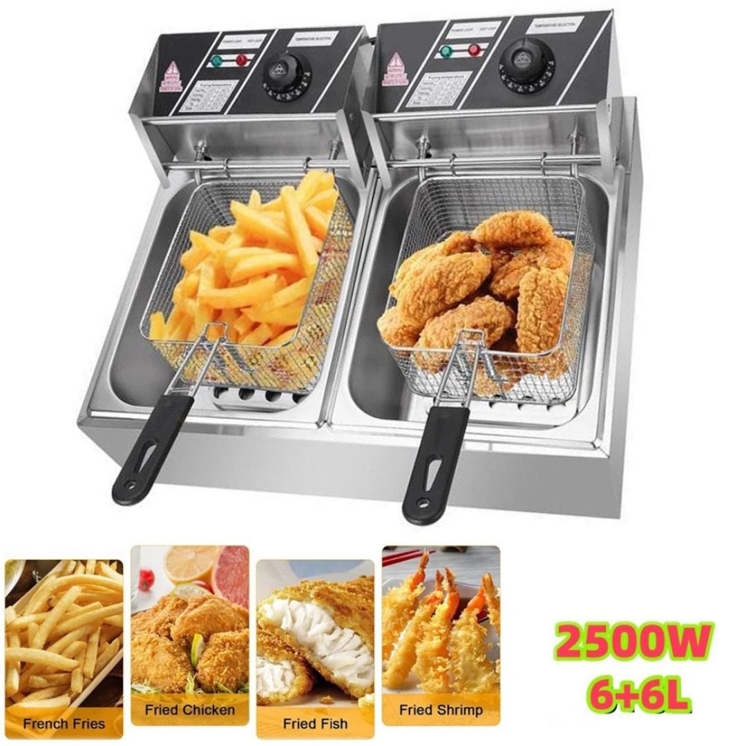 NUNIX ELECTRIC 12L (6+6 L) DOUBLE DEEP FRYER
