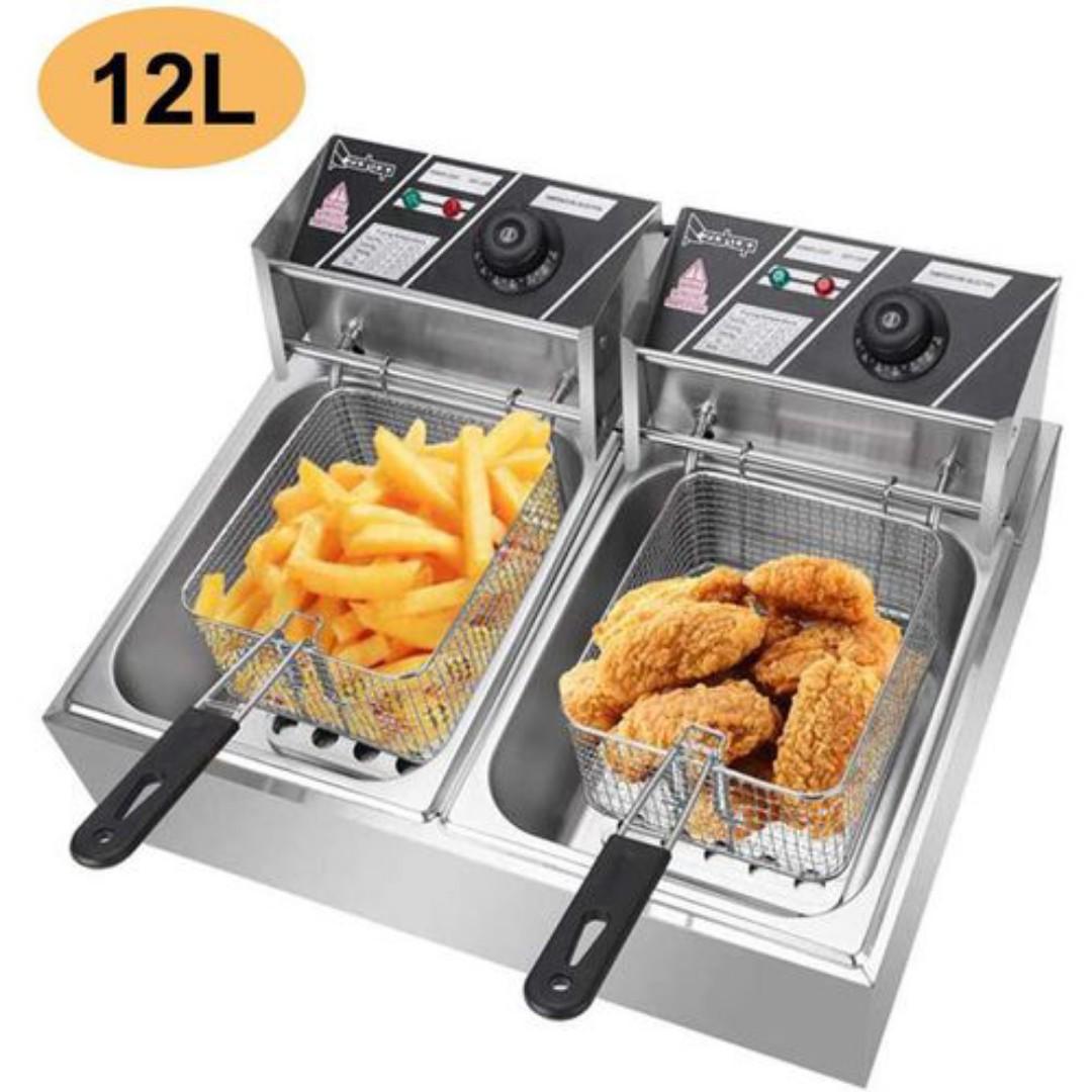 NUNIX ELECTRIC 12L (6+6 L) DOUBLE DEEP FRYER