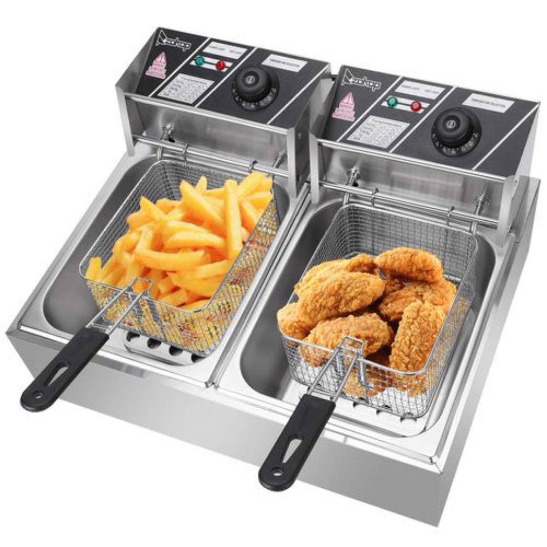 MACRO ELECTRIC 12L (6+6) DOUBLE COMMERCIAL DEEP FRYER
