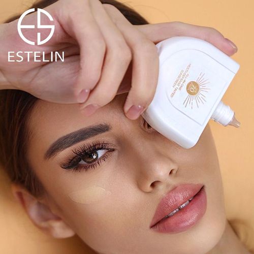 ESTELIN SPF 70 Sunscreen 50g – Tinted Face Sunblock with Brightening & Hydrating Formula