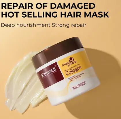 Karseell Argan Oil Collagen Hair Mask – Deep Repair & Nourishing Treatment for Damaged Hair, 500ml