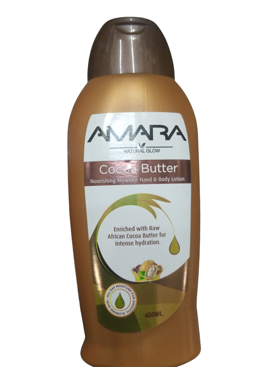 Amara Cocoa Butter Lotion 400ml – Hydrating & Nourishing Body Cream for Dry Skin