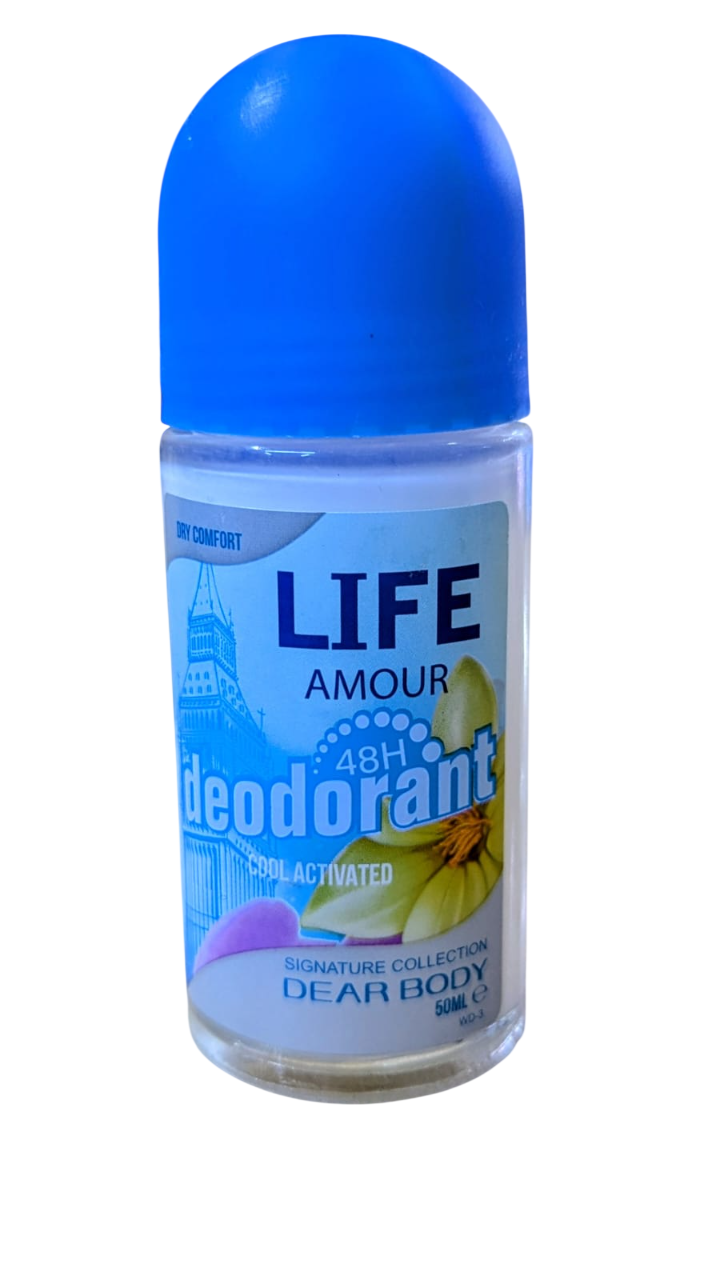 Dear Body Life Amour 48HR Roll-On Deodorant – Long-Lasting Freshness for Men & Women
