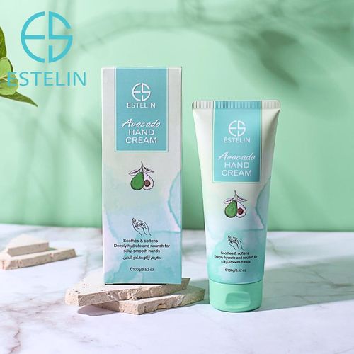 ESTELIN Avocado Hand Cream 100g – Deep Moisturizing & Nourishing Repair for Dry, Cracked Hands | Fast Absorbing Hydrating Hand Lotion