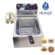 Nunix 6L Electric Deep Fryer MF-01 – Large Home & Commercial Oil Fryer, Quick Heating & Easy Cleaning