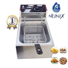 Nunix 6L Electric Deep Fryer MF-01 – Large Home & Commercial Oil Fryer, Quick Heating & Easy Cleaning