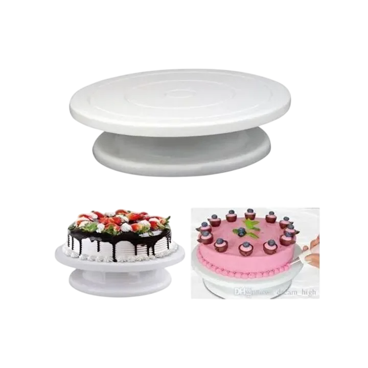 Professional FL905 28cm Cake Turntable – Plastic Rotating Decorating Stand for Cakes
