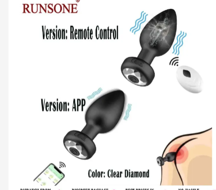 Wireless remote control unisex anal plug set, prostate orgasm masturbation massager, adult sex toy - image 6