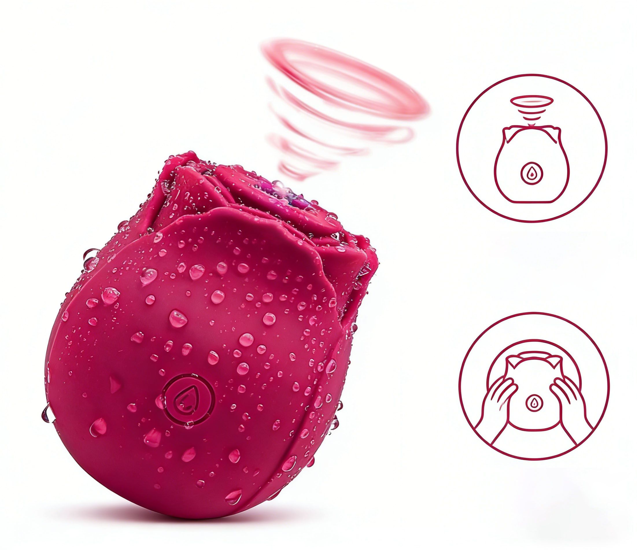 Rose vibrator, love-meeting sucking vibrating egg, vibrating female massage masturbator, female adult product.