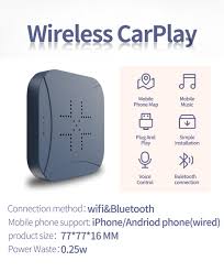 Car Smart Box Upgrades Your Existing Car Radio to Android Auto and Apple CarPlay, Compatible with Most Vehicles, Easy Installation, Wireless Connectivity, Voice Control, GPS Navigation, Multimedia Str