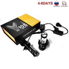 Y10 H7 Mini Projector LED Bulbs Super Bright Car Headlight Upgrade, High Beam and Low Beam Replacement, Long-Lasting, Energy Efficient, Easy Install for All Vehicles