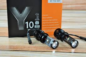 Y10 H7 Mini Projector LED Bulbs Super Bright Car Headlight Upgrade, High Beam and Low Beam Replacement, Long-Lasting, Energy Efficient, Easy Install for All Vehicles