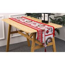 Christmas Themed Table Runner 35x185cm Decorative Holiday Dining Linen, Festive Table Decor for Home, Parties, and Family Gatherings, Elegant Seasonal Centerpiece for Living Room and Kitchen